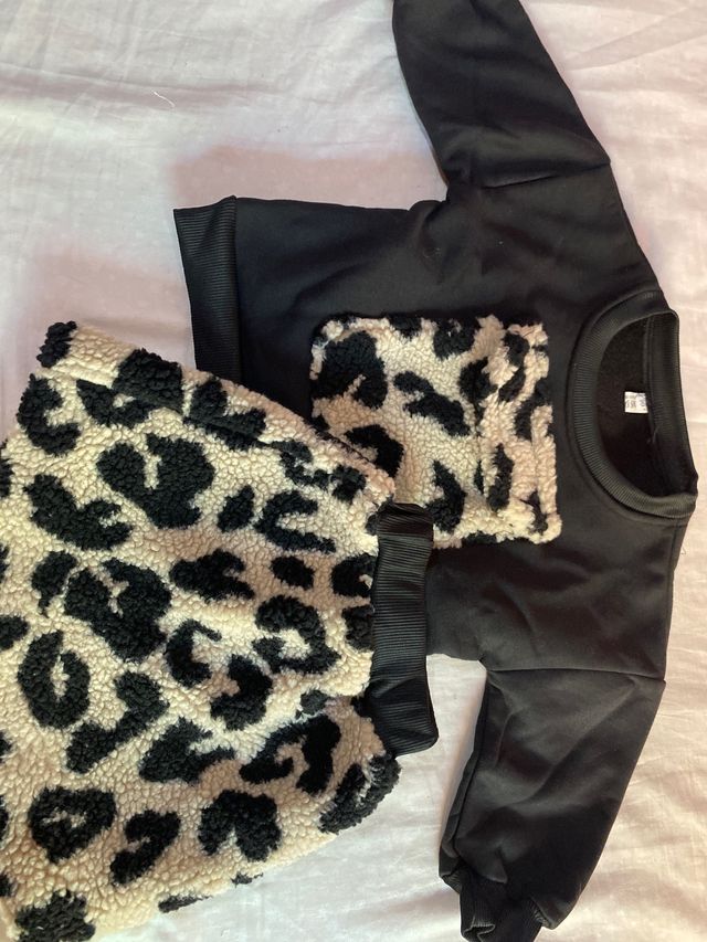 conjunto leopardo sudadera
