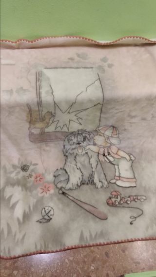 ⭐💕💘🍀Mantita para cuna de niño