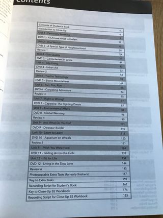 libros ingles para B2. Close-up