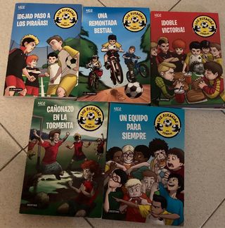 Libro Colección "Los Pirañas del Fútbol" 5 ud