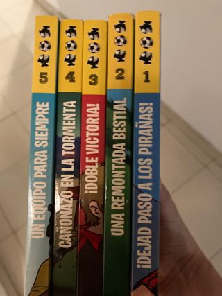 Libro Colección "Los Pirañas del Fútbol" 5 ud