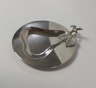 Bandeja metal plateado 