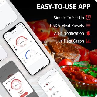 Termómetro inalámbrico para carne con 2 sondas PRO