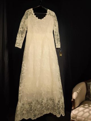 Vestido de Encaje floral de novia