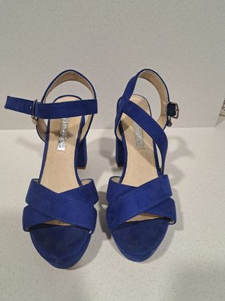 Sandalias azul eléctrico T36