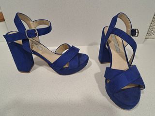 Sandalias azul eléctrico T36