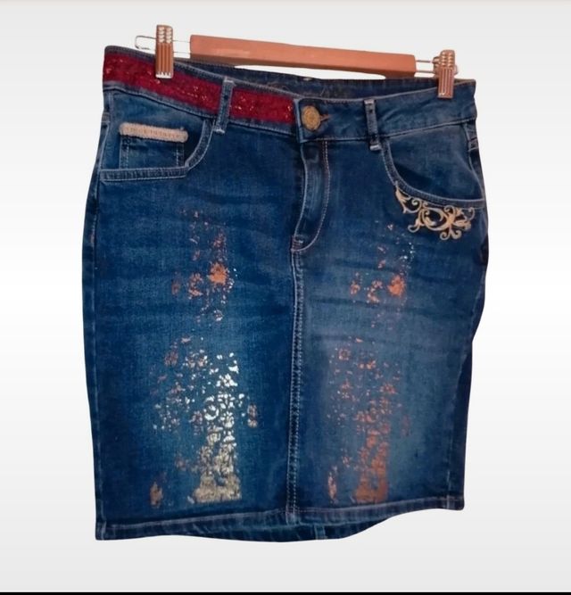 Gonna mini jeans Desigual taglia 44