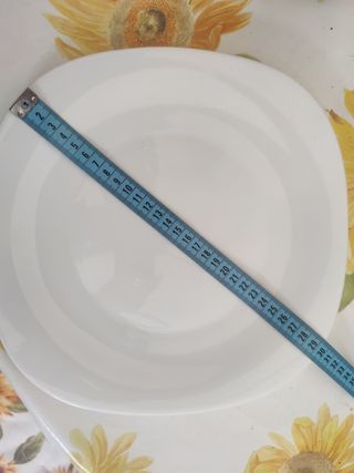 Piatti piani colore bianco lucido