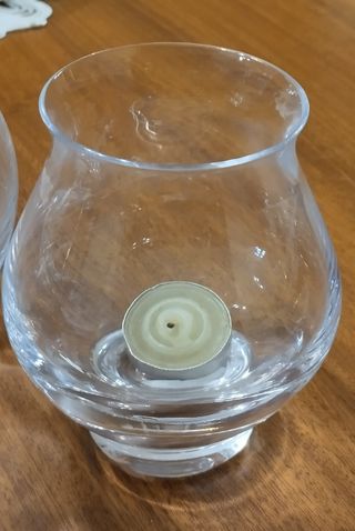 Portacandele in vetro