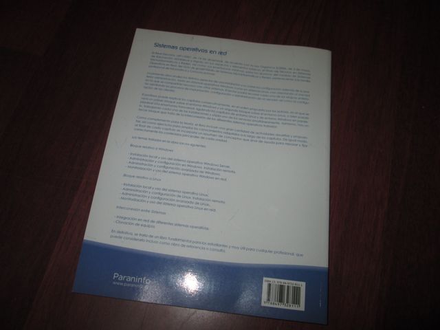 Sistemas Operativos en Red. Paraninfo.