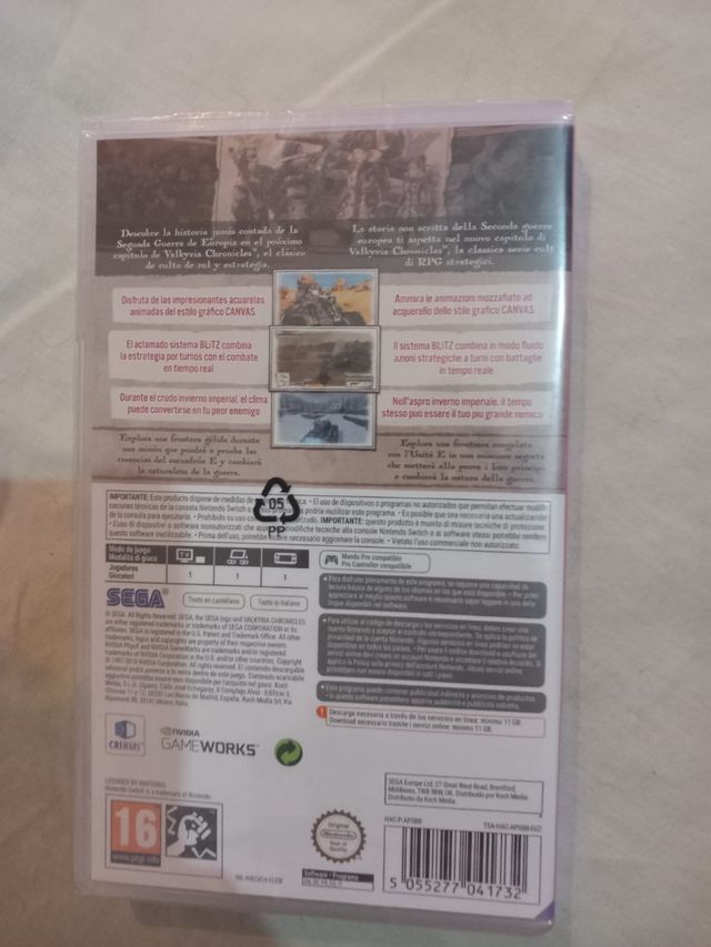 Valkyria 4 chronicles precintado, switch