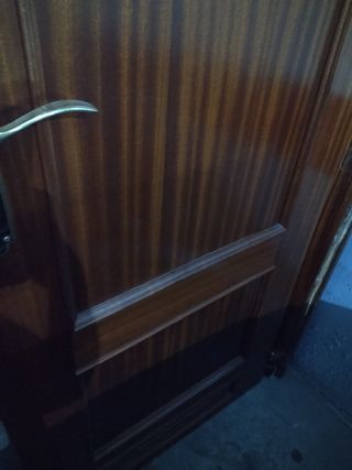 Puerta madera Sapelly Uniarte ciega "a izquierdas"