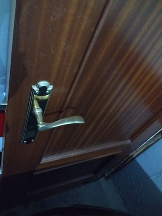 Puerta madera Sapelly Uniarte ciega "a izquierdas"