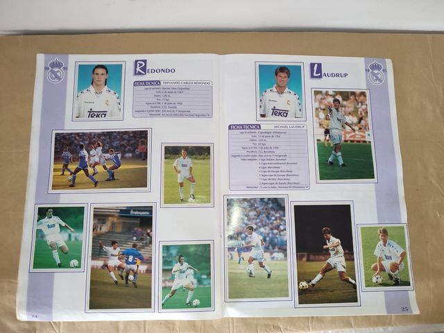 Colección Álbum Cromos Real Madrid 94/95
