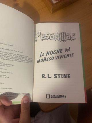 libro pesadillas R.L stine