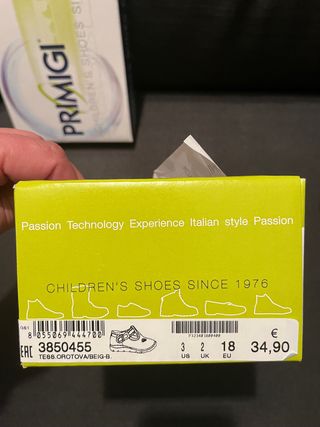Scarpe bimbo Primigi taglia 18-nuove