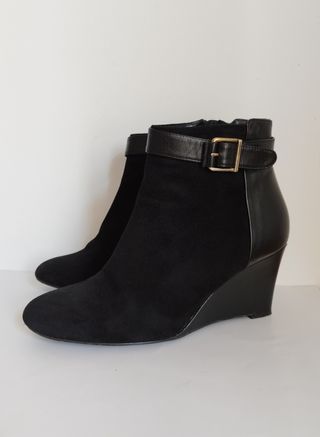 Botines piel Violeta/Mango