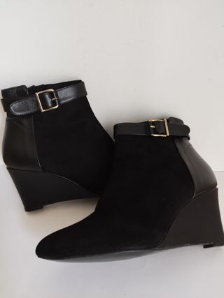 Botines piel Violeta/Mango