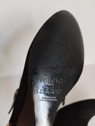 Botines piel Violeta/Mango