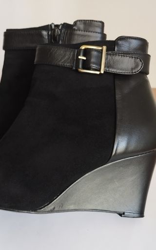 Botines piel Violeta/Mango