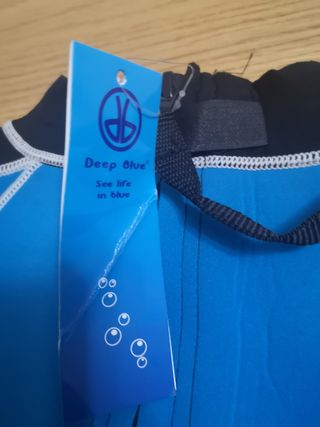 Neopreno manga corta Deep blue