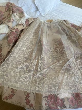Traje fallera dorado rosa talla 1214 o 36
