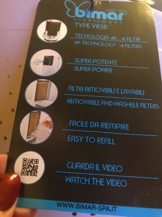 ventilatore purificatore raffrescatore