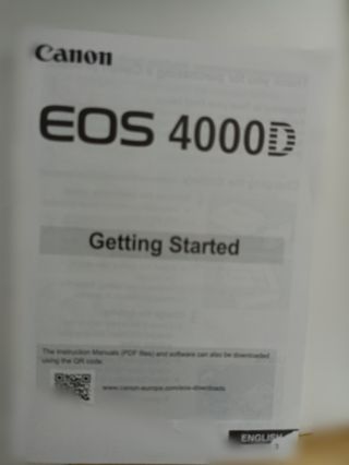 Cámara de fotos Canon EOS 4000D