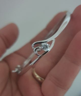 Pulsera 14K Oro blanco laminado