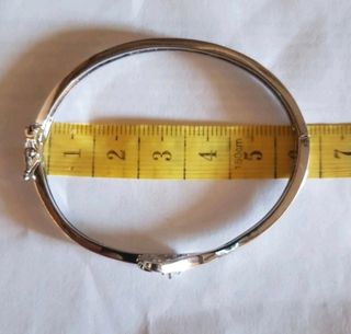 Pulsera 14K Oro blanco laminado
