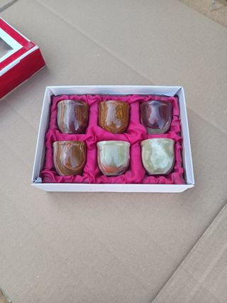 VASOS CHUPITO MARMOL