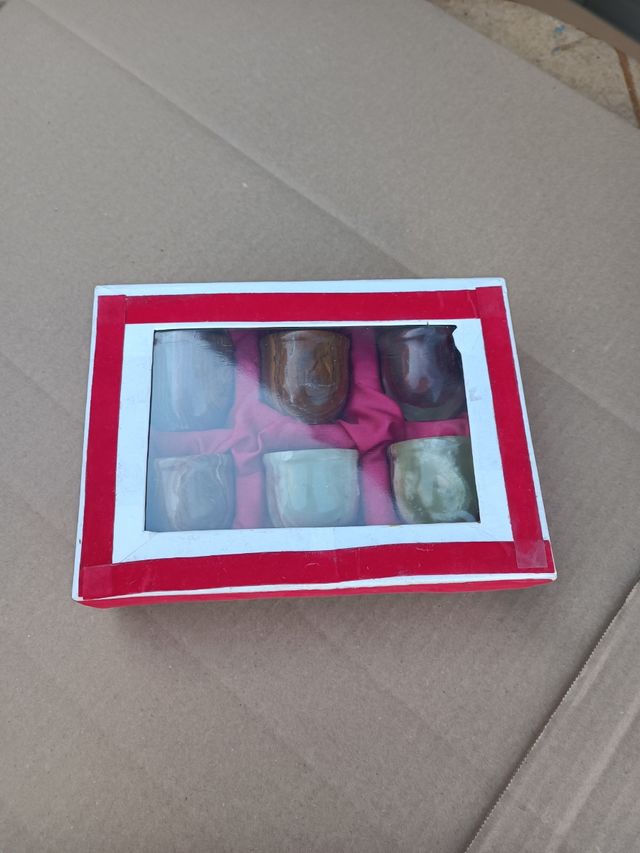 VASOS CHUPITO MARMOL