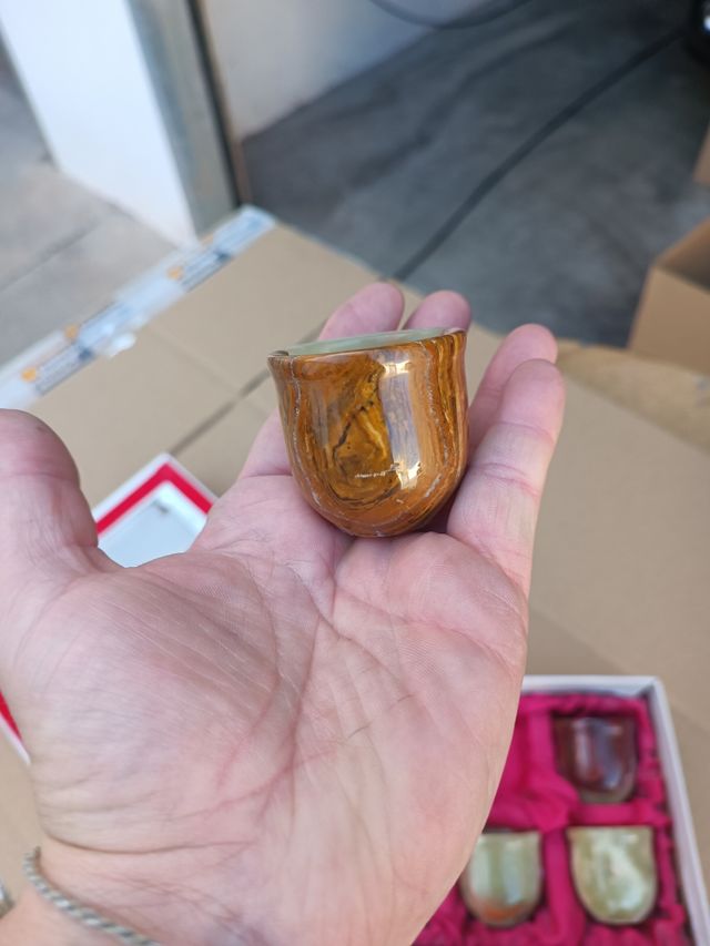 VASOS CHUPITO MARMOL