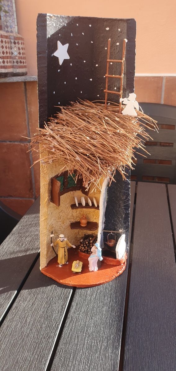 Teja decoración ,belen navidad