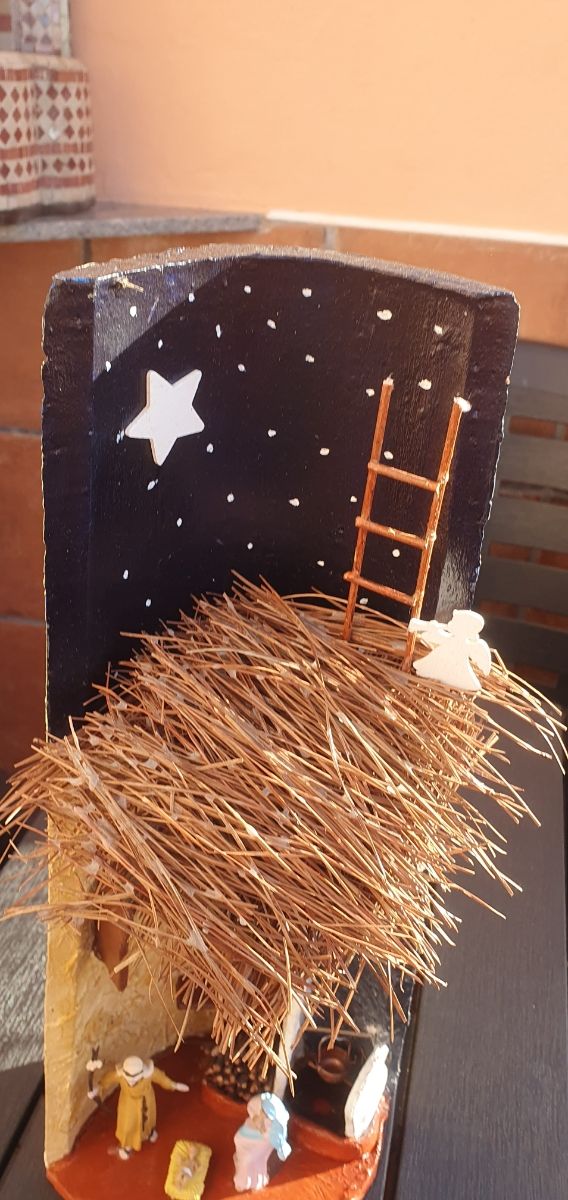 Teja decoración ,belen navidad
