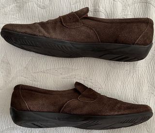 Mocasines ante marrón piel chico talla 43