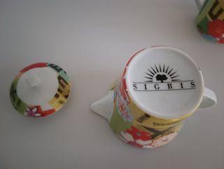Juego tetera y taza pequeños Sigris