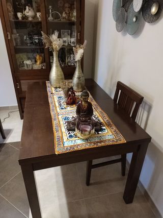 Vendo comedor madera