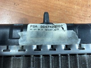 RADIADOR REFRIGERACIÓN PEUGEOT, CITROEN