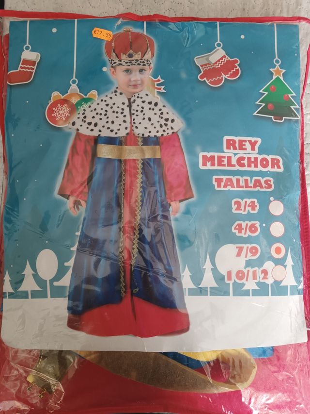 Disfraz rey mago niño