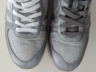 Bamba plataforma plateada