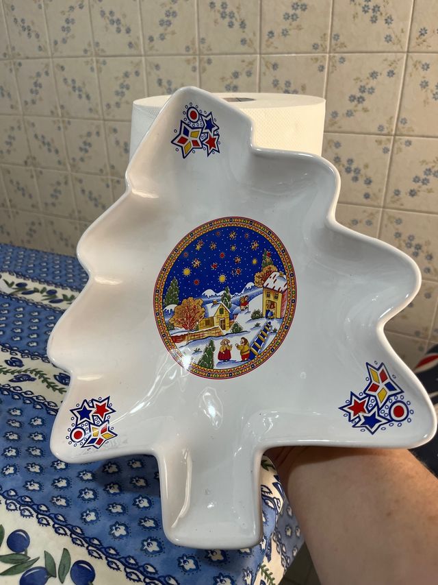 portacioccolatini natalizio in ceramica