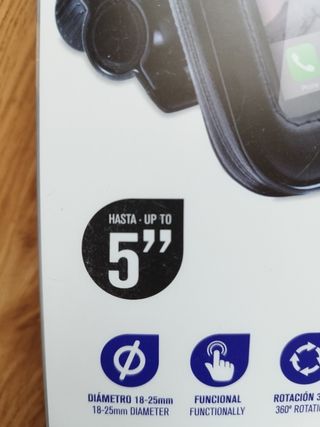 Soporte telefóno movil para bicicleta 