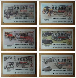 AUTOMÓVILES décimos de la lotería nacional