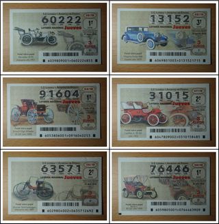 AUTOMÓVILES décimos de la lotería nacional