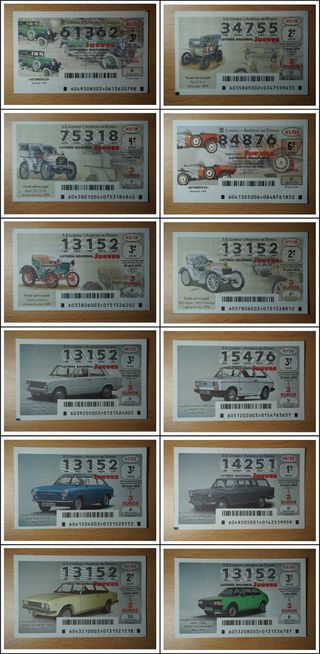 AUTOMÓVILES décimos de la lotería nacional