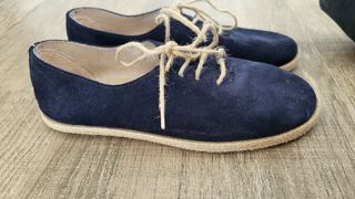 Traje de comunión marinero en lino + zapatos ante