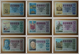 CRISTÓBAL COLÓN (108) décimos lotería nacional