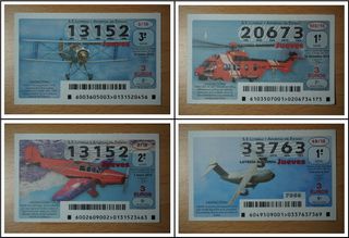 AVIONES décimos de la lotería nacional