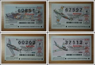 AVIONES décimos de la lotería nacional